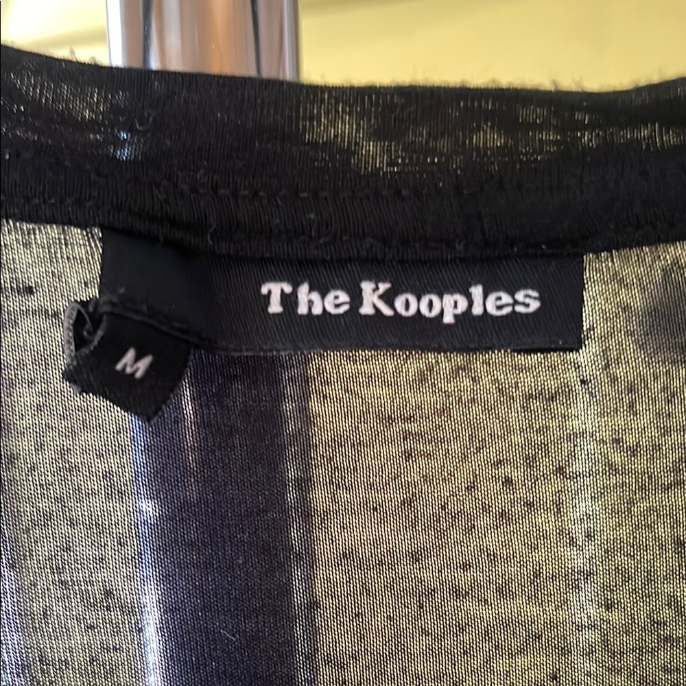 The Kooples Black CREEP Tee - Picture 3 of 4
